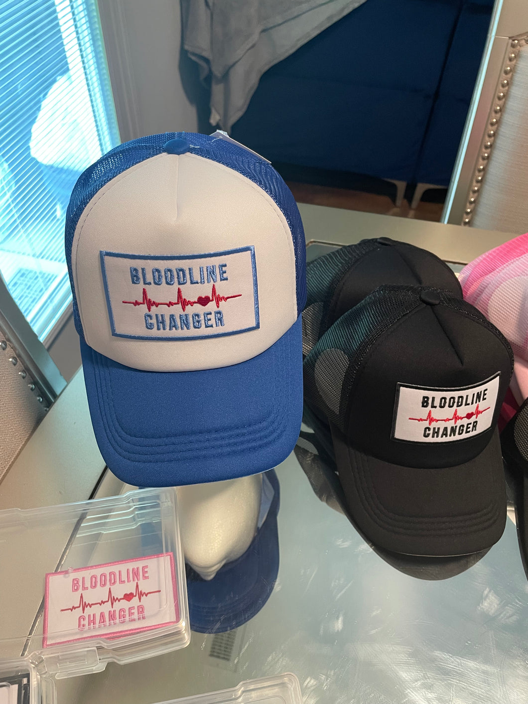 Blue/ White  Bloodline Changer Trucker Hat